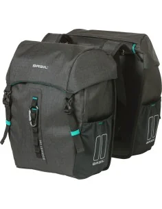 Basil fietstas dubbel Discovery 365D zwart melee 18L
