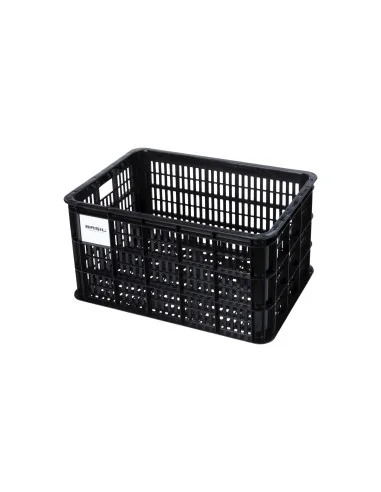 Basil fietskrat L 40L recycled zwart