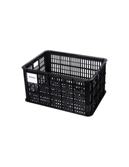 Basil fietskrat L 40L recycled zwart