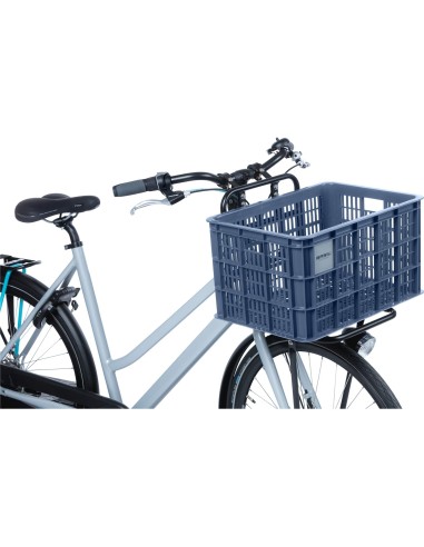 Basil fietskrat L bluestone 40L recycled
