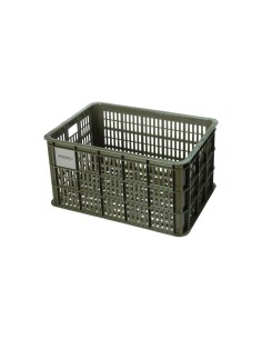 Basil fietskrat L moss green 40L recycled