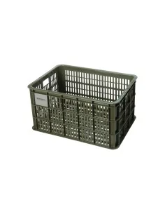 Basil fietskrat L moss green 40L recycled