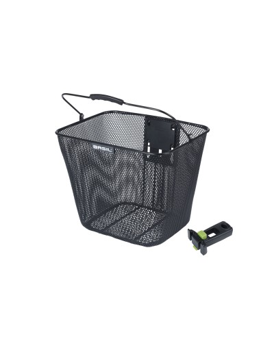 Basil mand Bilbao KF + stuurpenhouder zwart