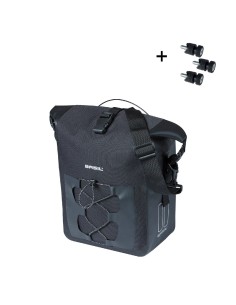 Basil fietstas enkel Navigator MIK Studs M zwart 14L