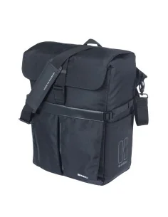 Basil schoudertas Move MIK Hooks zwart 15L