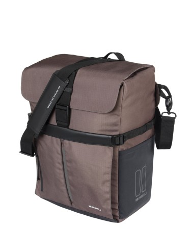 Basil schoudertas Move MIK Hooks bruin 15L
