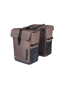 Basil fietstas dubbel Move bruin MIK 30L