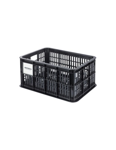 Basil fietskrat S MIK 17.5L recycled zwart