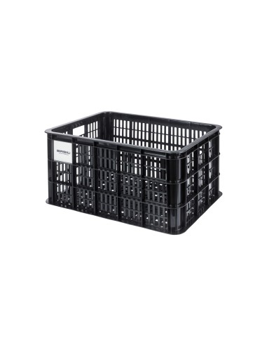 Basil fietskrat L MIK 40L recycled zwart