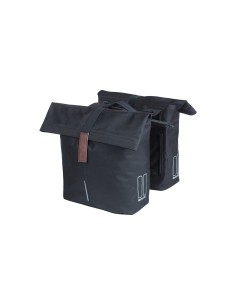 Basil fietstas dubbel City zwart MIK 28-32L