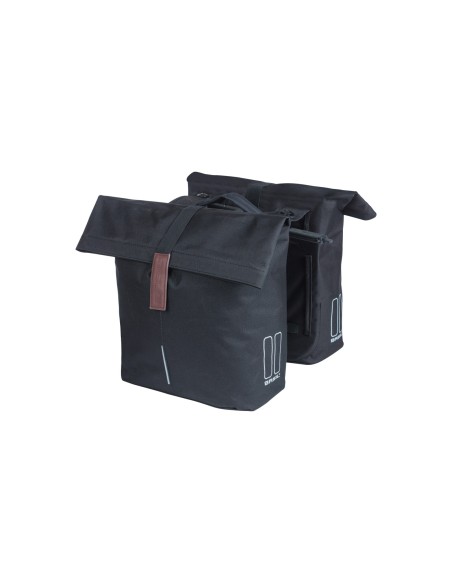 Basil fietstas dubbel City zwart MIK 28-32L