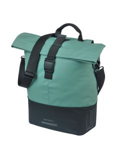 Basil shoppertas Cove MIK Hooks zilvergroen/zwart 14-16L