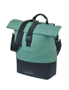 Basil shoppertas Cove MIK Hooks zilvergroen/zwart 14-16L