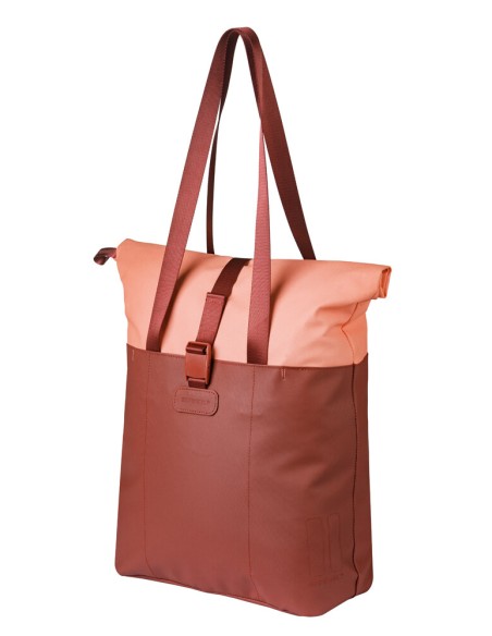 Basil shoppertas Vive MIK Hooks bordeaux/roze 15-20L