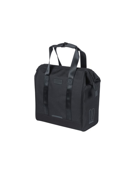 Basil shoppertas Grand MIK Hooks zwart 23L