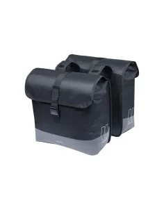 Basil fietstas dubbel Mara Evo XL zwart 38-46L
