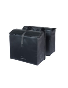 Basil fietstas dubbel Urban Load Pro zwart 50-64L