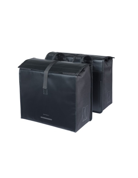 Basil fietstas dubbel Urban Load Pro zwart 50-64L