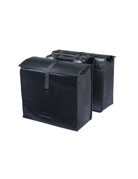 Basil fietstas dubbel Urban Load Pro zwart MIK 50-64L