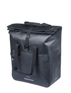 Basil shoppertas Urban Dry Neo MIK Hooks zwart 23-26L