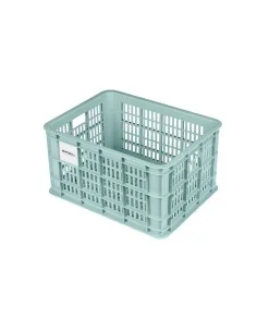 Basil fietskrat S silver blue 17.5L recycled