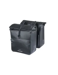 Basil fietstas dubbel Urban Dry Neo zwart 46-52L