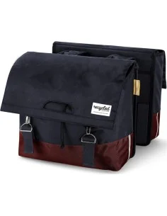 Urban Proof fietstas dubbel recycled rood grijs 40L