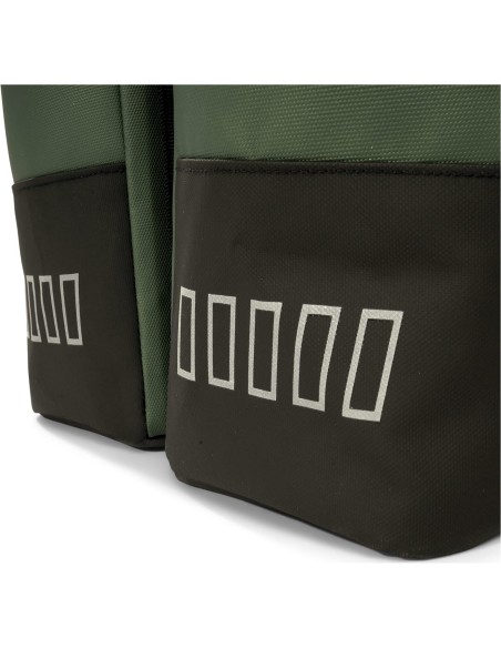 Urban Proof fietstas dubbel Rolltop bag recycled groen 38L