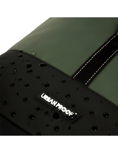 Urban Proof fietstas dubbel Rolltop bag recycled groen 38L