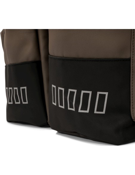 Urban Proof fietstas dubbel Cargo bag recycled bruin 38L