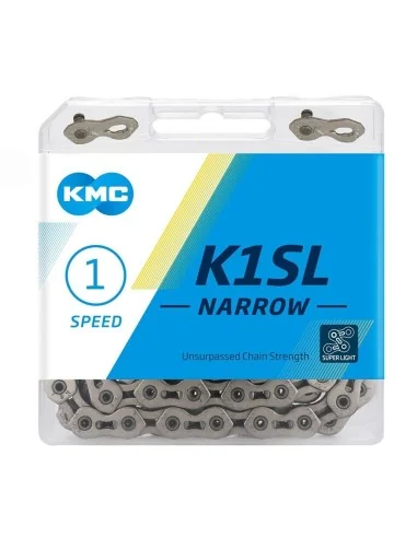 KMC ketting K1SL 3/32 narrow silver 100s