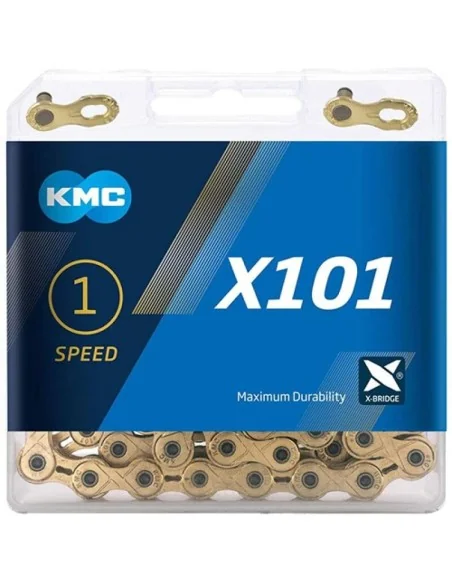 KMC ketting X101 1/8 gold 112s
