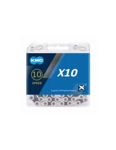 KMC ketting X10 silver/black 122s