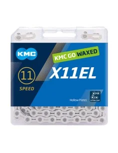KMC ketting X11EL silver 118s waxed