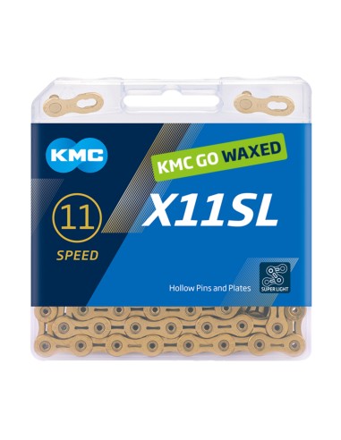 KMC ketting X11SL gold 118s waxed