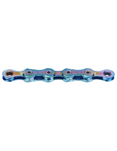 KMC ketting X12L aurora blauw 126s waxed