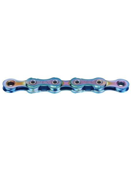 KMC ketting X12L aurora blauw 126s waxed