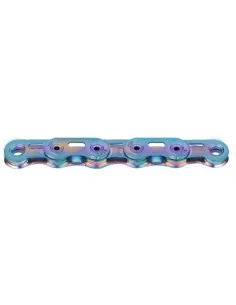 KMC ketting X Flattop SL SRAM 126s waxed aurora blue