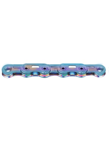 KMC ketting X Flattop SL SRAM 126s waxed aurora blue