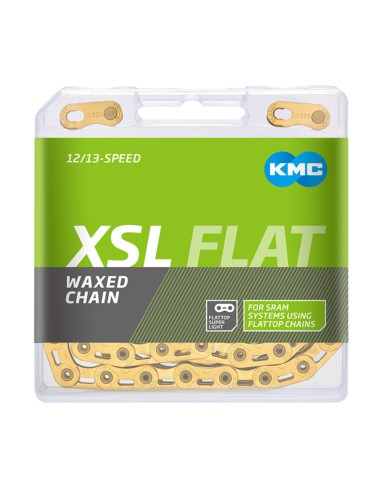 KMC ketting X Flattop SL SRAM 126s waxed gold