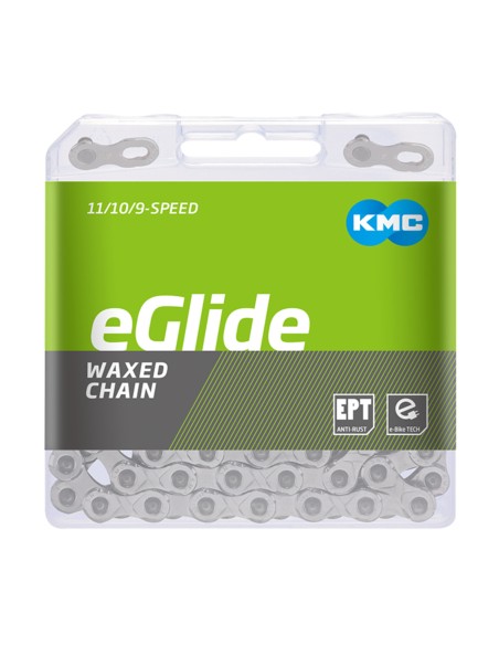 KMC ketting eGlide 9/11V EPT 132s Shimano Cues waxed