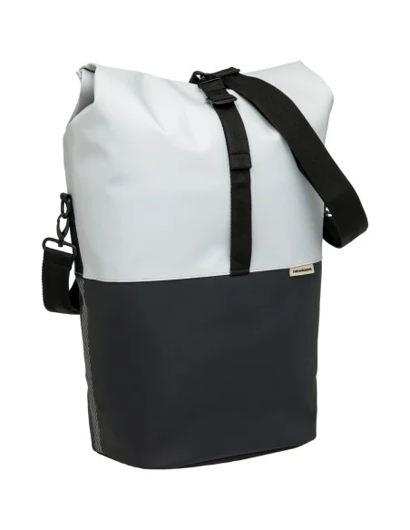 New Looxs fietstas enkel Nyborg lichtgrijs/zwart 17L