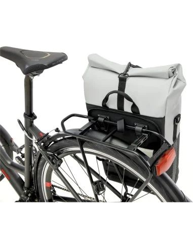 New Looxs fietstas enkel Nyborg lichtgrijs/zwart 17L
