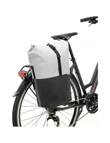 New Looxs fietstas enkel Nyborg lichtgrijs/zwart 17L