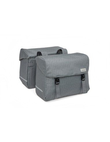 New Looxs fietstas dubbel Mondi Joy Nima grey 38L
