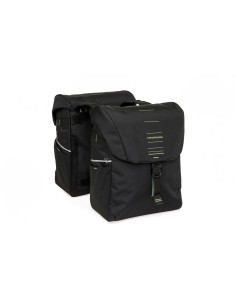 New Looxs fietstas dubbel Vigo black green 40L