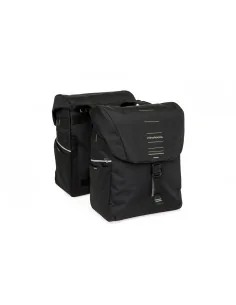 New Looxs fietstas dubbel Vigo black green 40L