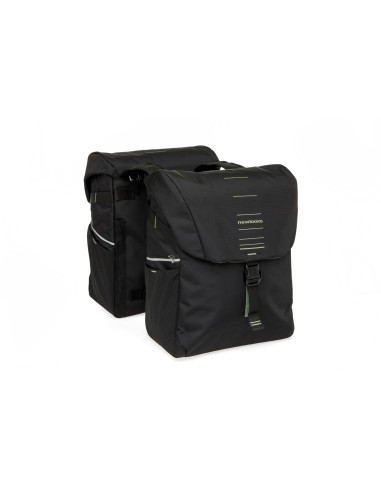 New Looxs fietstas dubbel Vigo black green 40L