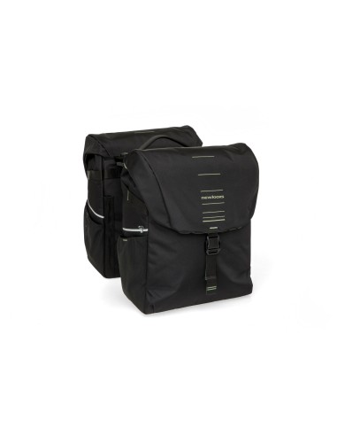 New Looxs fietstas dubbel Vigo black green MIK 40L