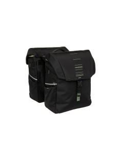 New Looxs fietstas dubbel Vigo black green Racktime2 40L